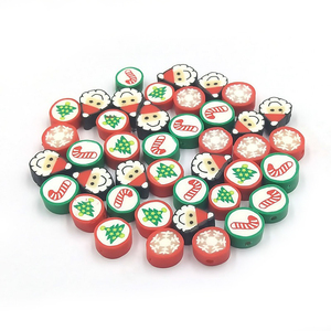 Bijoux décoratifs de noël, perles <span class=keywords><strong>Fimo</strong></span>, entrejambe de bonhomme de neige, perle, en <span class=keywords><strong>argile</strong></span> polymère, Heishi, chauve-souris, Halloween, 1000 pièces, vente en gros - Product Image 2
