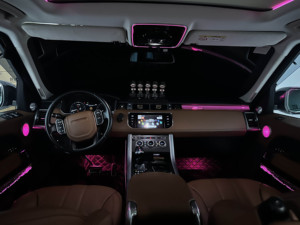 AUTOWELLUS - Luz Ambiental LED de Lujo de 12 V para Range Rover <span class=keywords><strong>Vogue</strong></span> 2014-2017, Actualización Interior, Lámpara de Atmósfera, Marco de Techo Iluminado - Product Image 6
