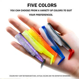 Juego de Señuelos de Pesca de Silicona con Cabeza de Plomo para Agua Salada, Señuelos de Natación, Crazy Minnow - Product Image 3