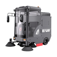 Nettoyeur de sol électrique autoporté CleanHorse M8 pour extérieur, route et rue, nouvelle machine avec batterie 48V150Ah, largeur de nettoyage de 2300 mm