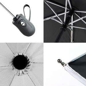 Parapluie pliant super léger 21*8K pouces de haute qualité, ouverture et fermeture automatiques, revêtement UV argenté, idéal pour les voyages (vente en gros) - Product Image 4