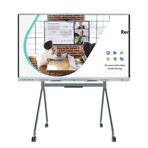 Lonton 75 ''4K Digital Signage Touch Whiteboard Interactief Paneel Cpu Cortex A 73*2 A 53*2/1.5Gb Smart All In One Pc Board Digitaal