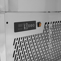 Congelador de gran capacidad de 30 bandejas, congelador de alimentos de acero inoxidable, congelador vertical de 2 puertas, Enfriador de choque