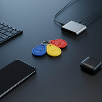 Etiquetas NFC Mini Programables Directas de Fábrica, Llaveros RFID de 125KHz de PVC para Identificación de Empleados de Hotel, Membresía, Fidelización y Acceso