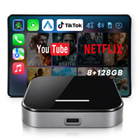 Android 16 Universal CarPlay Ai Box AI-996 TSL 8G+128G Equipado con Qualcomm Snapdragon de 8 núcleos
