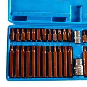 40-teiliges Star Torx Hex Spline Bit Socket Set 1/<span class=keywords><strong>2</strong></span> ''& <span class=keywords><strong>3</strong></span>/8'' Drive, S2 Steel Star Screw driver Bits für Autowerk statt Handwerkzeuge - Product Image 5