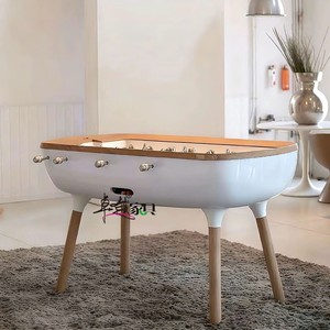 ZYCY, mesa de fútbol de madera maciza de lujo ligera de estilo italiano, diseño creativo estándar artístico, <span class=keywords><strong>sala</strong></span> de estar para el hogar, negro a la moda - Product Image 2