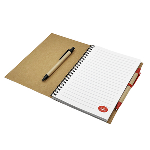 Taccuino personalizzato <span class=keywords><strong>con</strong></span> il Logo della carta Kraft del taccuino <span class=keywords><strong>con</strong></span> la penna <span class=keywords><strong>a</strong></span> <span class=keywords><strong>spirale</strong></span> del taccuino - Product Image 2