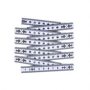 Regla plegable de plástico de 100 cm con anillo metálico para medir y como regalo - Product Image 5