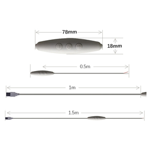 USB RGB LED المراقب 5V DC مصغرة 3 مفاتيح مع 1.5M كابل يو اس بي 5V RGB LED شريط إضاءة ليد تحكم USB - Product Image 3