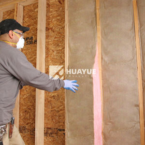 Couverture isolante en <span class=keywords><strong>laine</strong></span> <span class=keywords><strong>de</strong></span> <span class=keywords><strong>verre</strong></span> recouverte <span class=keywords><strong>de</strong></span> papier kraft - Résistant au feu industriel certifié R11/R19/R21 pour les murs des États-Unis et du Canada 5 ans - Product Image 2