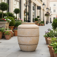 Pots de fleurs vintage en fibro-ciment GRC, jardinières minimalistes pour sol, écologiques, durables, conteneurs de pépinière, petites et grandes tailles