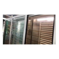 Fenêtre à jalousie en aluminium économique avec persiennes en verre, ouverture horizontale, design moderne, pour extérieur, étanche à la pluie, ventilée