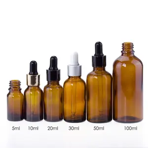 skin care package 5ml 10ml 15ml 20ml 30ml 50ml 100ml hair oil dropper bottle glass essential oil dropper bottle