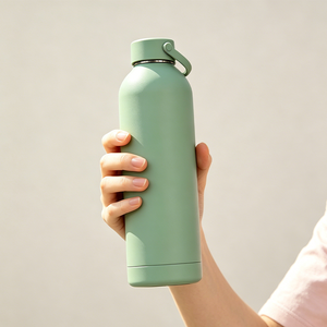 Budget Friendly Water <b>Bottle</b> 304 Stainless Steel Slim Mouth Rubber Paint Durable Reusable Daily Drinking <b>Bottle</b> - Product Image 5