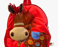 Nouveau design Sac à dos en peluche animal portable en forme de cheval exotique 3D