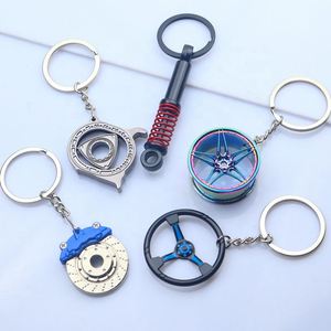 Llavero de Moda para Piezas de Automóvil - Llavero de Aleación de Zinc con Diseño 3D de Soplador/Ruedas/Freno/Caja de Cambios, Ligero y de Diseño Abierto para Coche - Product Image 3