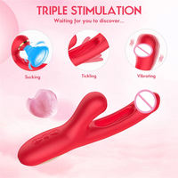 3-in-1 Dildo Vibrator Sexspielzeug für Frauen und Schwule mit G-Punkt-Stimulation und Massagefunktion