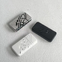 Pendentif rectangulaire style punk Grand Saturne, accessoires d'enroulement, design mat, ornement en métal
