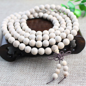 Pulsera de Oración Budista de Madera de Alcanfor con 108 Cuentas, 6-8mm, Redondas, Unisex, Joyería Naturalmente Fragante, Cuentas de Estilo Étnico - Product Image 2