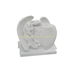 Mano tallada cementerio productos de mármol rezando estatua del Ángel - Product Image 4