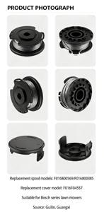 4PKG F016800385 F016800569 หัวตัดสายเอ็นตัดหญ้า ขนาด 1.6 มม./4.9 ม. (16 ฟุต) สำหรับเครื่องตัดหญ้าแบบสายเอ็น รุ่น Art 23SL Art 26SL ระบบป้อนอัตโนมัติ - Product Image 3