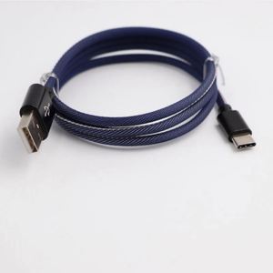 USB Cer fied Tipo C Cable USB C Cable Nylon Trenzado Cargador rápido Cable de sincronización para cargar - Product Image 4
