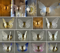 Applique murale moderne à LED avec abat-jour en verre doré, coque en aluminium pour hôtel, lampe murale ronde en forme de fleur pour chambre à coucher
