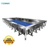Piscine en acier inoxydable de 2 mm, durable, étanche, avec bouchon de vidange, installation facile, garantie de 5 ans pour usage résidentiel et commercial