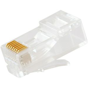ขั้วต่อเครือข่าย Rj45 ปลั๊กอีเธอร์เน็ตโลหะผสมทองแดง 8 แกนสำหรับสายเคเบิล Cat5e - Product Image 2