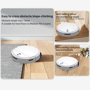 OEM Robot Vacuum <b>Mop</b> Smart Robot Vacuum Cleaner GD3-001 Gyro Navigation 2000Pa Auto <b>Cleaning</b> Robot for Pet Hair Hardwood Floor - Product Image 5