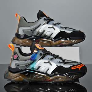 Zapatos Casuales de Moda con Malla Transpirable, Cordones, Suela Gruesa de TPU, en Colores Nuevos, Antideslizantes y Resistentes al Desgaste - Product Image 2