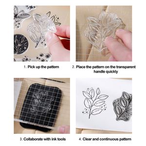 Tampon en silicone transparent multifonctionnel pour décoration de journal, carnet, album, collection, enveloppe, avec motifs de paysages et de timbres - Product Image 3