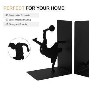 Modern Custom Asymmetrical Football Design Metal <b>Bookend</b> Home Art Decoration Custom Color Size Customized Packing for Home - Product Image 4
