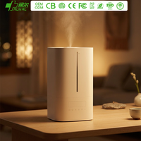 RUNAL Nouvel Humidificateur Ultrasonique Intelligent à Brume Froide et Chaude avec Contrôle par Application, Ions Négatifs et Veilleuse LED 7 Couleurs pour la Maison