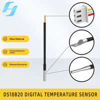 IP68 Waterproof 1m Digital Temperature Probe for Stainless Steel Encapsulated Immersion Mount for Home Appliances