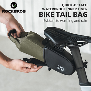 ROCKBROS selle de vélo sac arrière de vélo VTT route selle sac de siège de vélo grande tige de selle vtt voiture vélo queue coussin sacs - Product Image 2