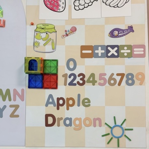 Autocollant magnétique en promotion certifié EN71, <span class=keywords><strong>tableau</strong></span> effaçable mural pour enfants avec colle amovible - Product Image 2