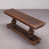 Meubles de maison, table à manger de style américain rétro, plusieurs tailles, bois massif, écologique, durable, assemblé, bar à domicile, salle à manger