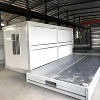 Casas Contenedor Plegables, Estructuras Portátiles Prefabricadas Simples, Construcción Temporal