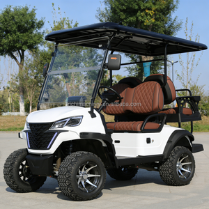 Voitures de <span class=keywords><strong>golf</strong></span> électriques <span class=keywords><strong>4</strong></span> places, style rétro, tout-terrain, longue portée, pour le désert, le camping, les zones de loisirs en plein air - Product Image 3