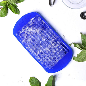 Minicubitos de hielo cuadrados de silicona, bandeja de grado alimenticio, molde para fruta, Bar, fiesta, pudín, herramienta, accesorios de cocina, 160 cuadrículas, 1cm - Product Image 4