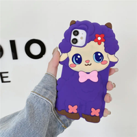 Coque arrière 3D en silicone pour téléphone portable, pour fille Iphone 6 7 8 Plus X XS XR 11 12 13 14 15 Pro MAX