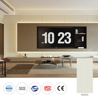 Panneaux muraux modernes en composite bois-plastique ignifuges à grain de tissu, sur mesure, pour villas, chambres et salons - Direct Usine