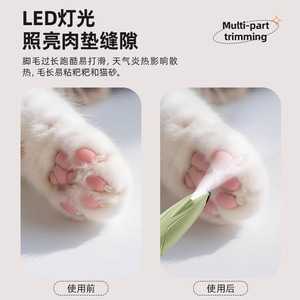 Tondeuse pour pattes de chat et de chien, tondeuse pour pattes de chat, tondeuse démêlante et anti-nœuds, tondeuse électrique pour poils de chien, toilettage des animaux de compagnie - Product Image 2