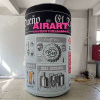 Canette de bière gonflable géante la plus vendue pour les activités de promotion des supermarchés, canette de bière Guinness personnalisée