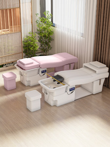 Gran oferta, cama de champú para salón de masaje de cabeza profesional con dispositivo de hidroterapia, cama de champú para masaje de cabeza de barbería - Product Image 5