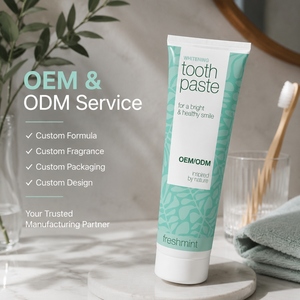 Dentifrice blanchissant OEM/ODM saveur menthe fraîche, formule hydratante à la silice et à l'alumine, combat les taches de café, de thé et de vin pour un sourire éclatant - Product Image 2
