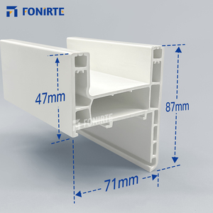 Perfil de Ventana de UPVC para Puertas Corredizas y Abatibles Turcas <span class=keywords><strong>Serie</strong></span> 108, 60 y 80, con Diseño Moderno en Blanco/Negro de 80 mm - Product Image 4