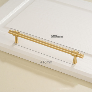 Tiradores de herrajes para muebles de latón macizo minimalista de lujo, tiradores de armario de cocina, perillas de armario de dormitorio - Product Image 6